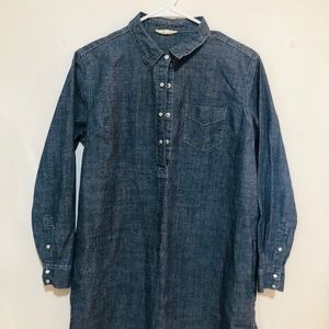 Denim shirt dress